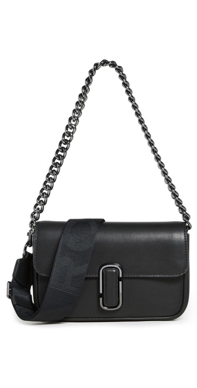 Marc Jacobs The J Marc Shoulder Bag Black/Gunmetal
