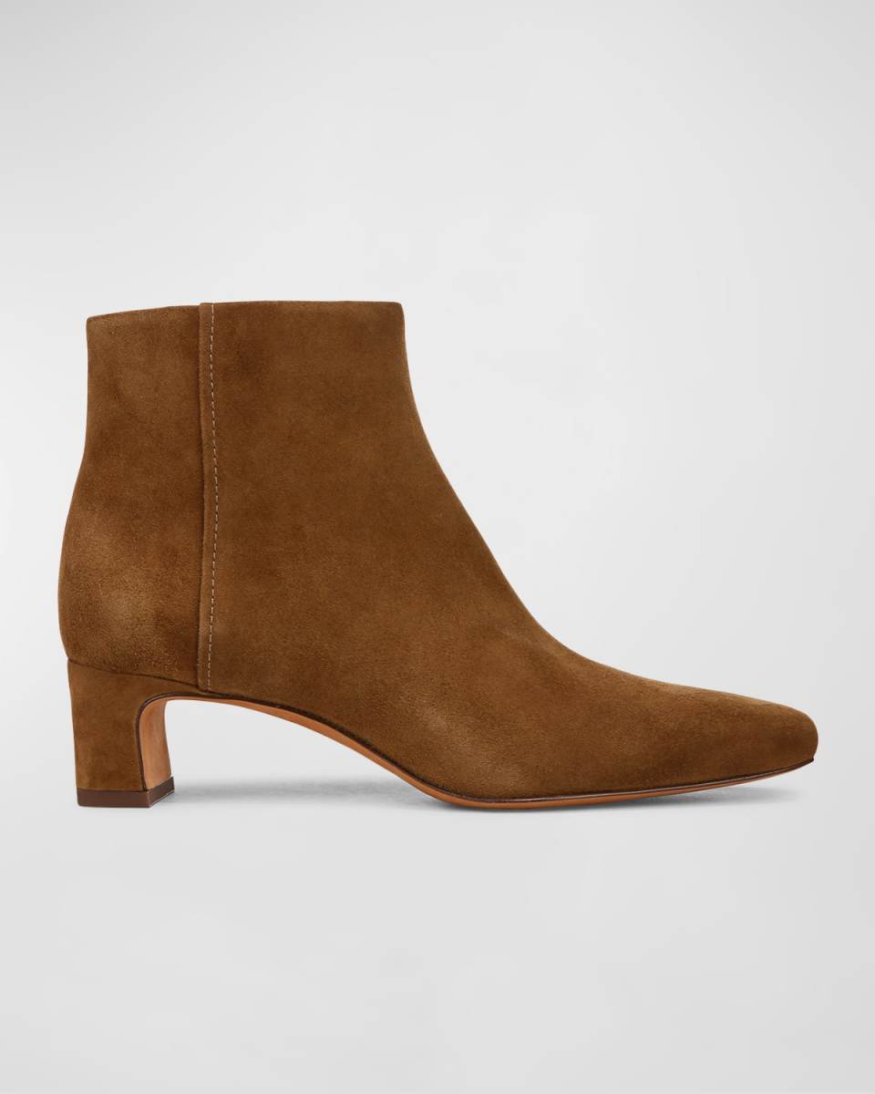 Silvana Suede Zip Booties