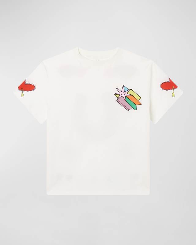 Girl's Cosmic Graphic Logo-Print T-Shirt, Size 4-8