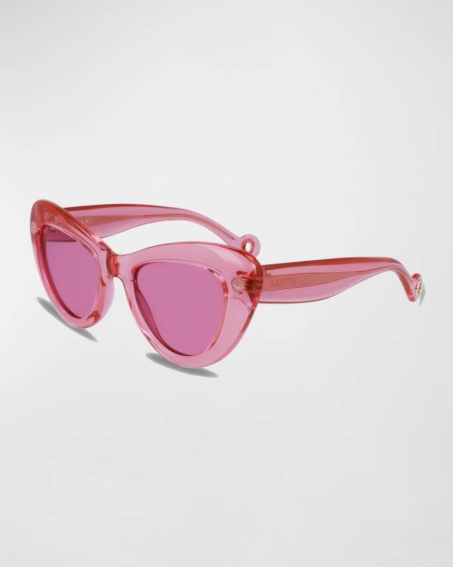 Daisy Chunky Plastic Cat-Eye Sunglasses