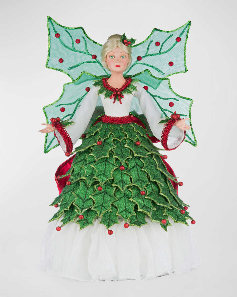 Holly Berry Fairy Tree Topper