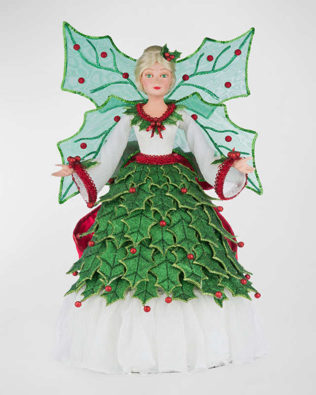 Holly Berry Fairy Tree Topper