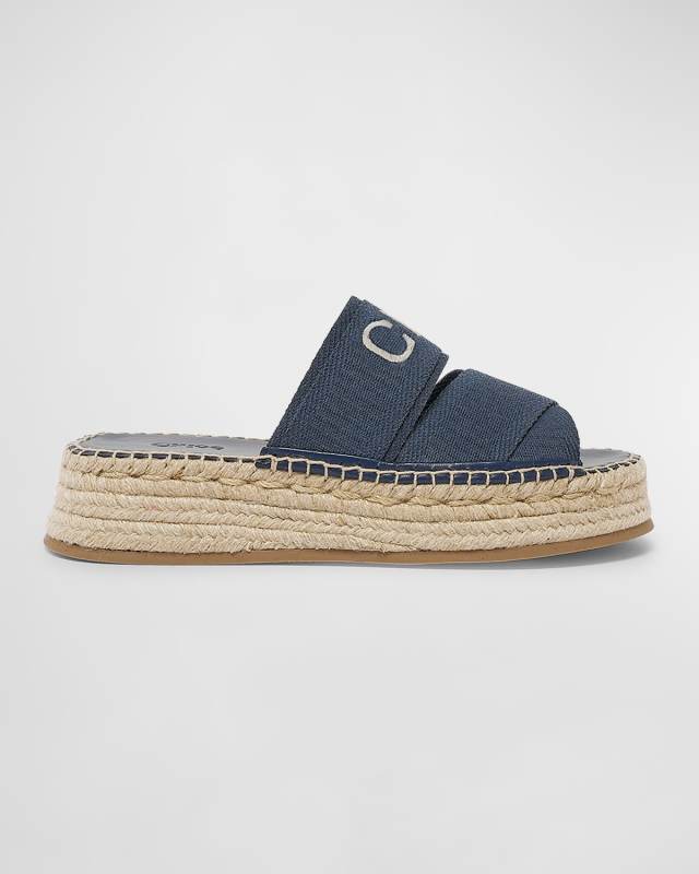 Mila Platform Strappy Slide Espadrilles