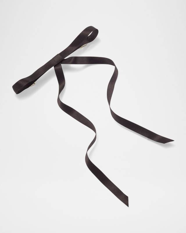 Karla Silk Skinny Bow