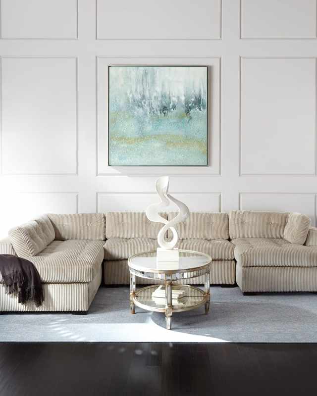 McLain Ivory 3-Piece Left-Side Chaise Sectional 136.5"