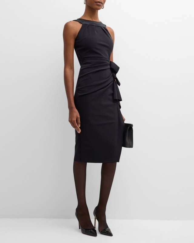 Sleeveless Ruffle Sheath Dress