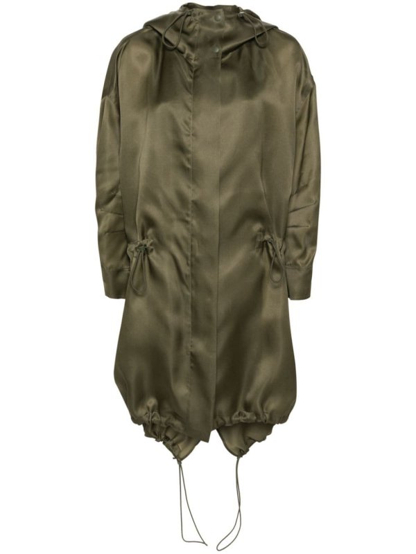 Tambuto organza midi coat