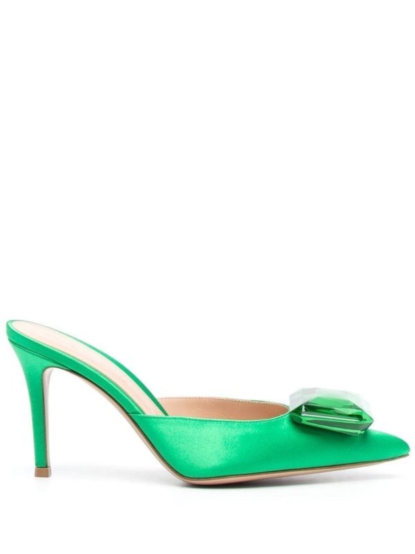 Jaipur 85mm satin mules