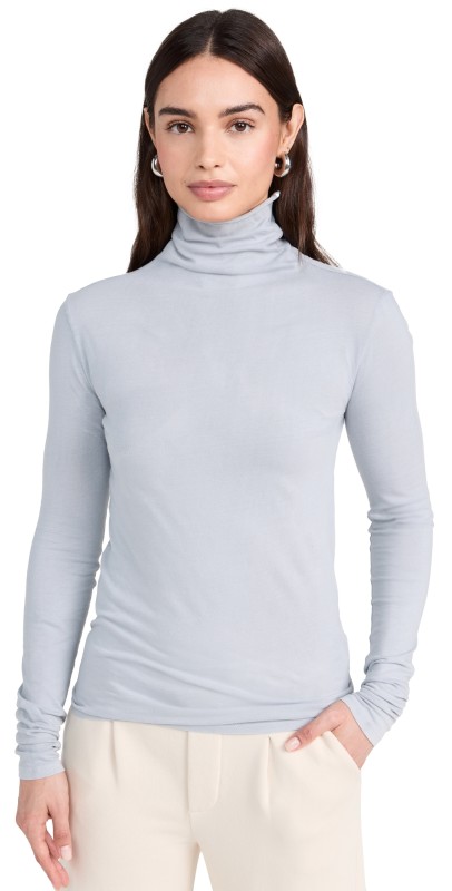 NSF Wex Mock Neck Tee Ciel