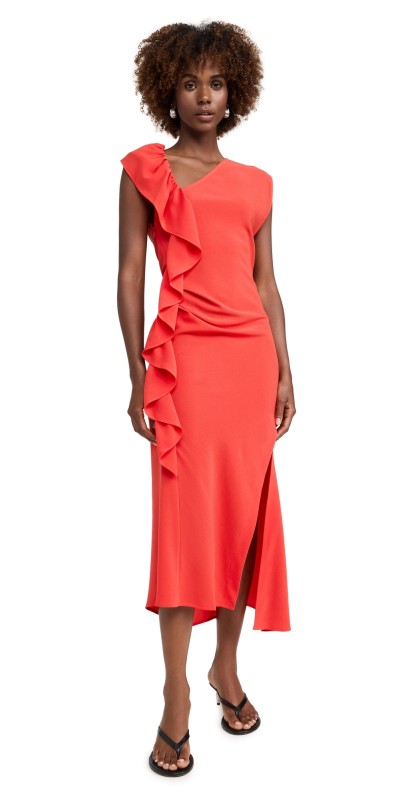 IRO Sadie Dress Cardinal Red