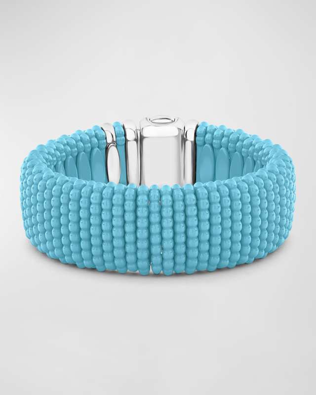 Blue Caviar Ceramic Bracelet, 23mm