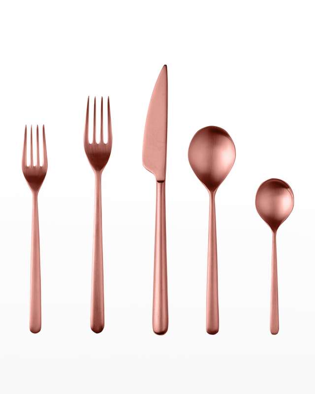 Bronze Ice Linea 20-Piece Flatware Set