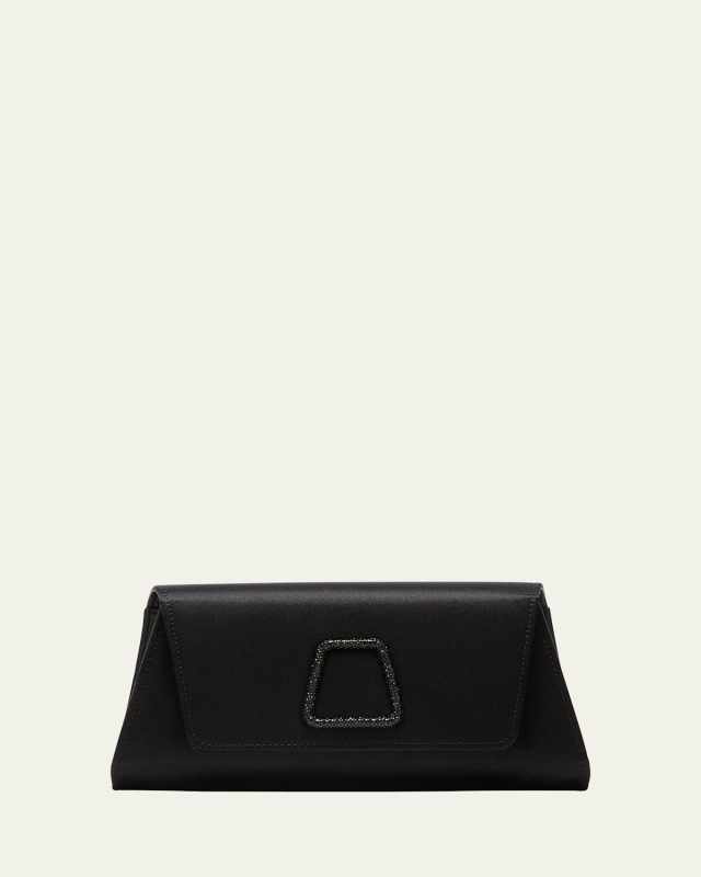 Anouk Mini Satin Clutch Bag