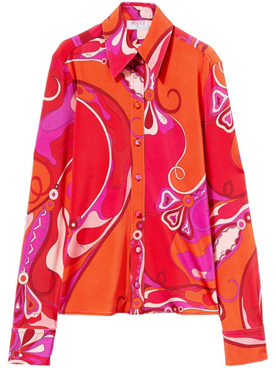 Orchidee-print shirt