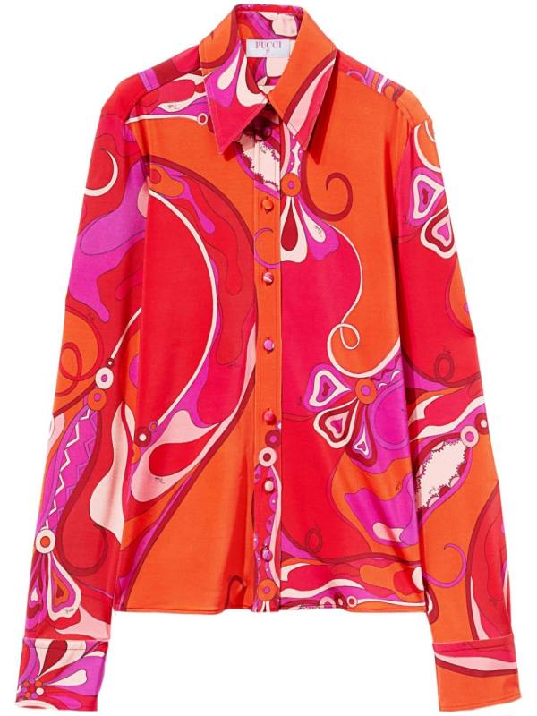 Orchidee-print shirt