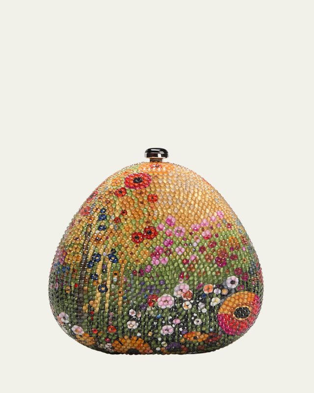 Pear Vienna Crystal Clutch Bag