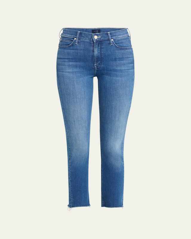 The Mid-Rise Dazzler Ankle Fray Jeans