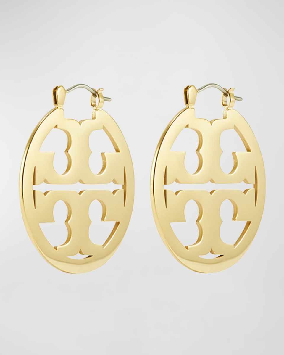 Miller Logo Hoop Earrings