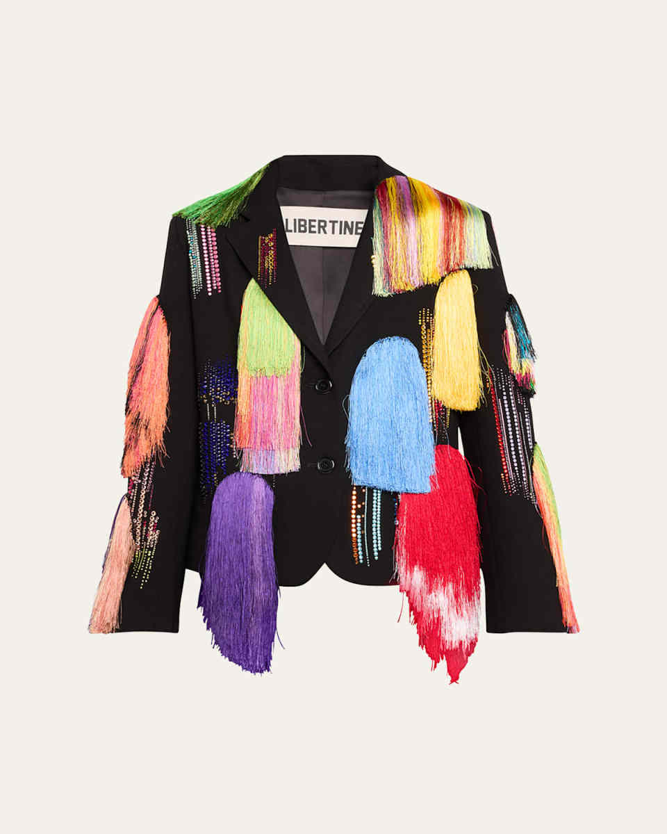 Fringe With Benefits Short Blazer Jacket