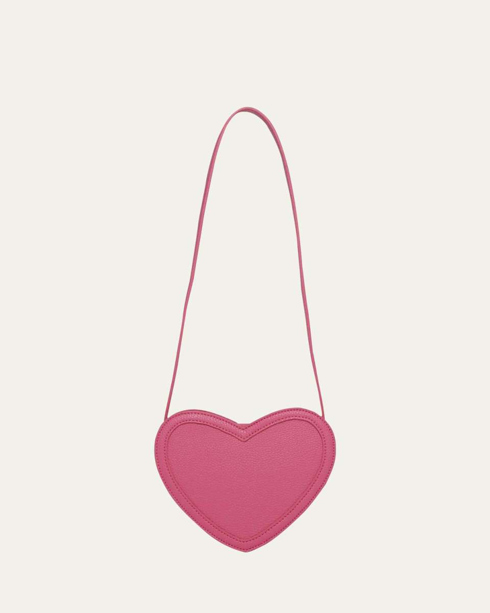Girl's Heart-Shaped Crossbody Bag