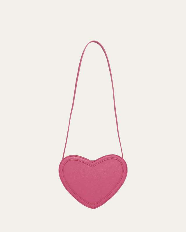 Girl's Heart-Shaped Crossbody Bag