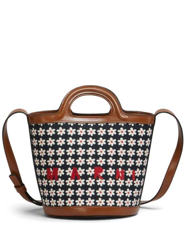 Tropicalia logo-embroidered tote bag