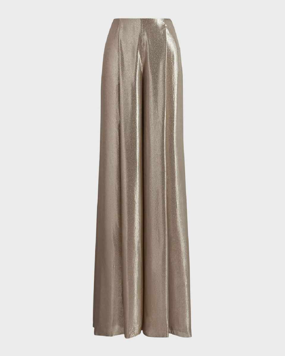 Franncis Striped Metallic Chiffon Pants