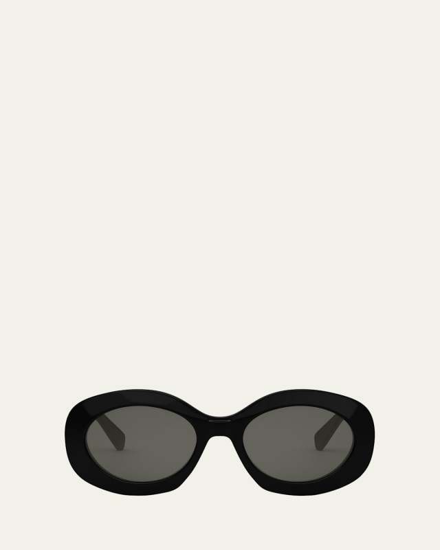 Triomphe Round Acetate Sunglasses