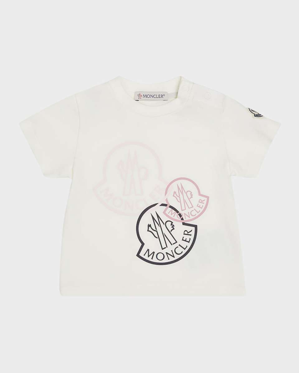 Girl's Tricolor Bell Logo-Print T-Shirt, Size 6M-3