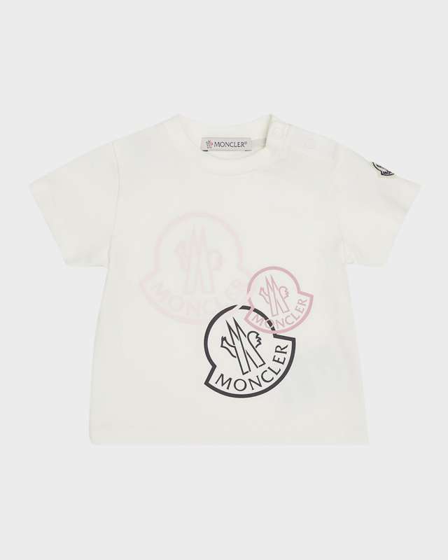 Girl's Tricolor Bell Logo-Print T-Shirt, Size 6M-3