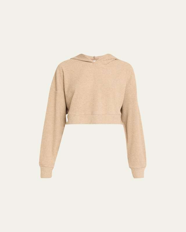 Muse Ribbed Hoodie Sweatshirt
