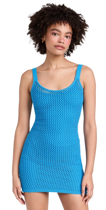 STAUD Mini Jessica Dress Blue