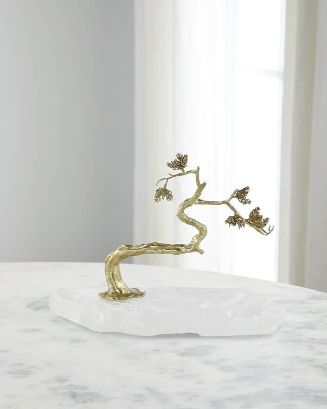 Winding Brass Tree on Selenite II