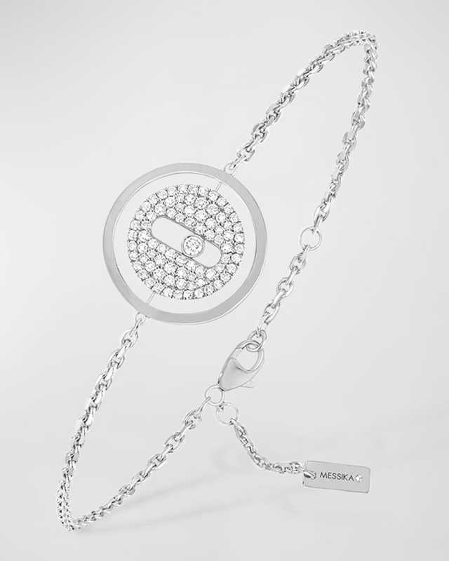 Lucky Move 18K White Gold Small Diamond Bracelet