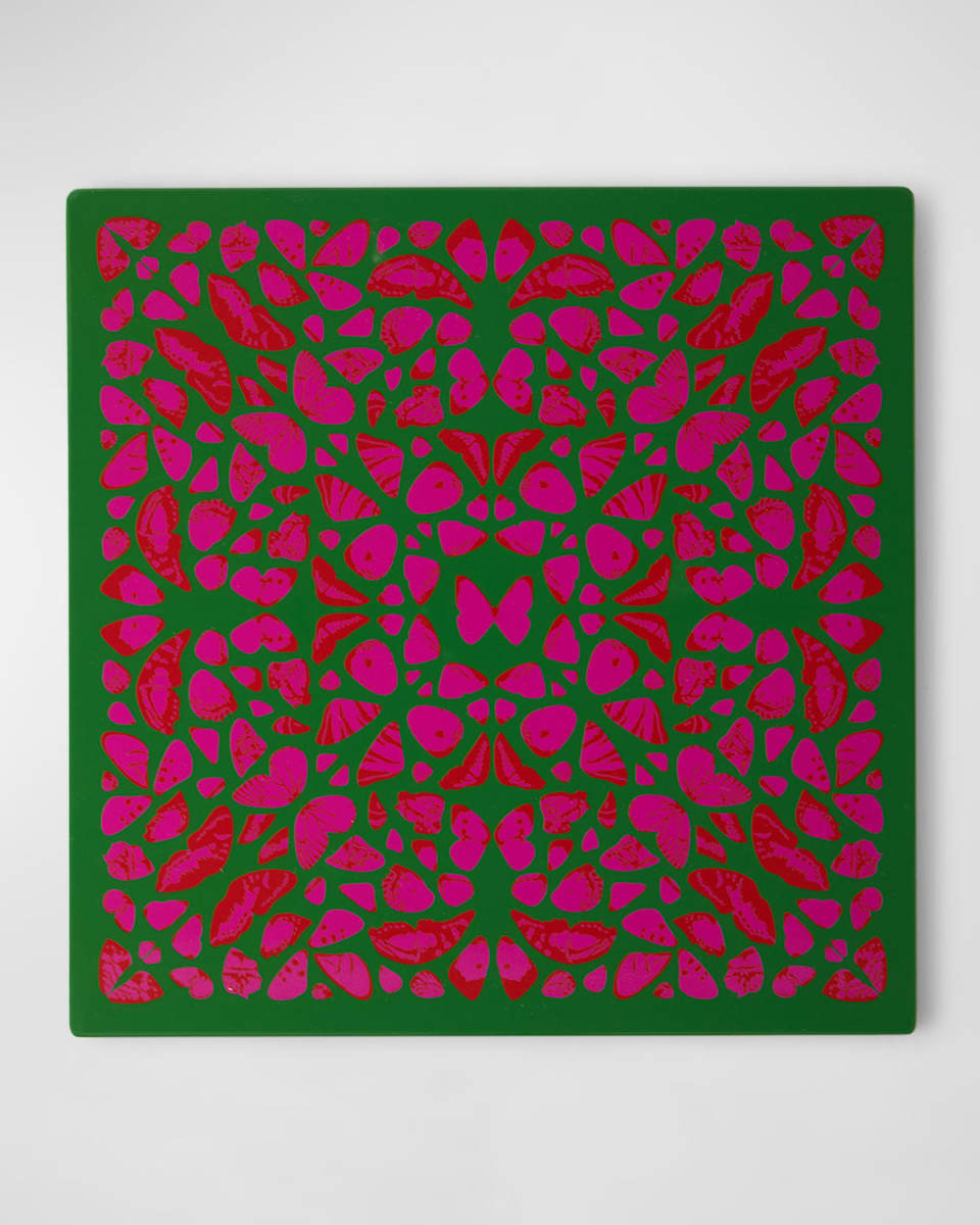 Square Butterfly Lacquer Placemat