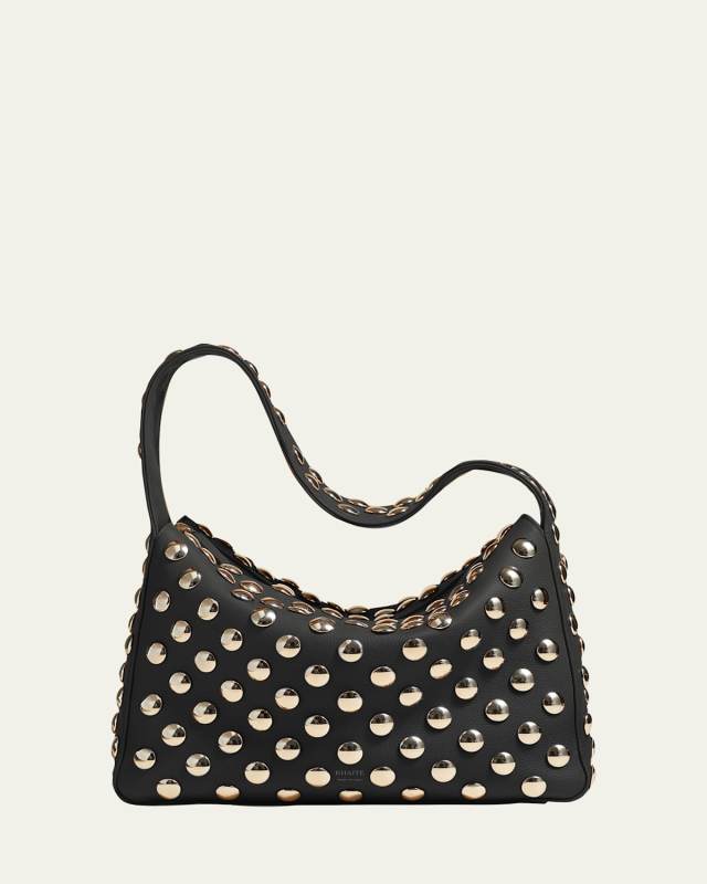 Elena Small Studs Leather Shoulder Bag