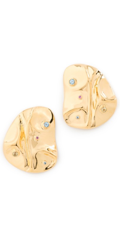 Lizzie Fortunato Mazu Studs Gold