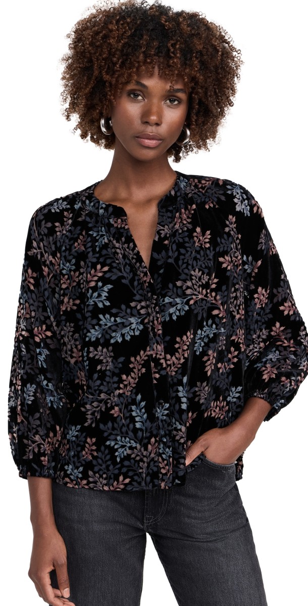 Shoshanna Fred Top Jet/Blush