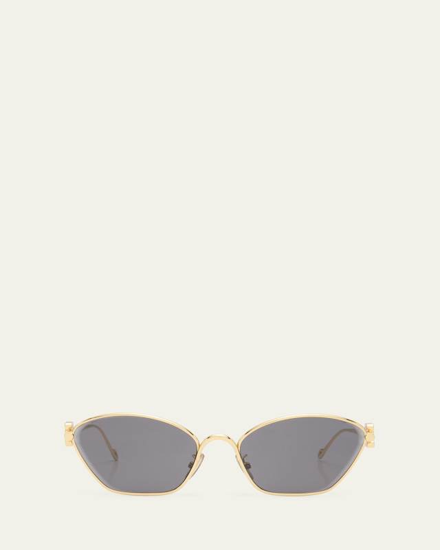 Anagram Golden Metal Cat-Eye Sunglasses