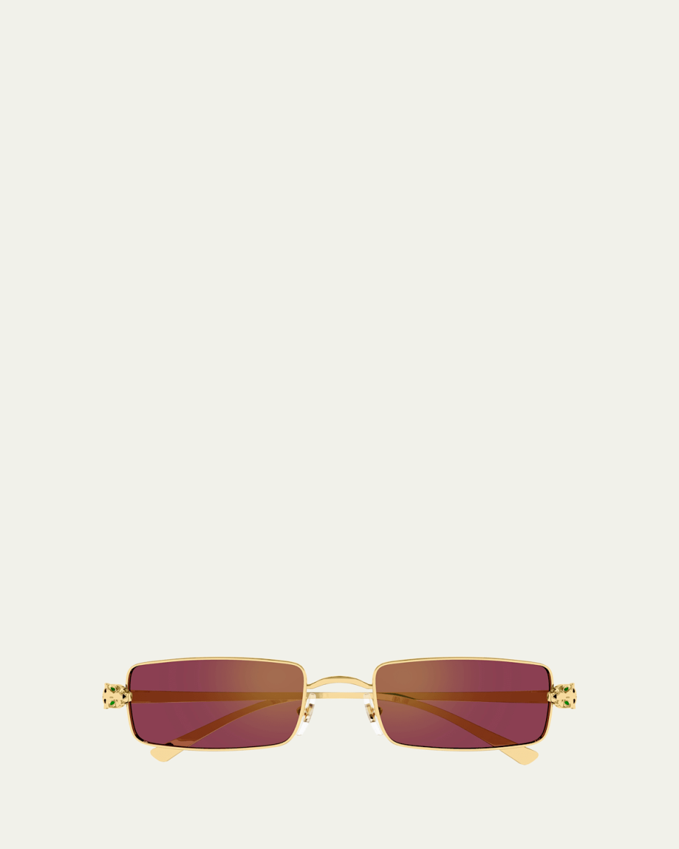 Panther Metal Rectangle Sunglasses