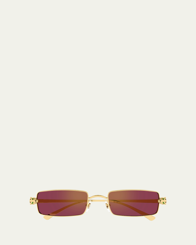 Panther Metal Rectangle Sunglasses