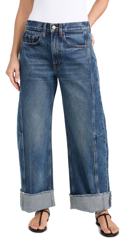 B Sides Relaxed Cuffed Lasso Jeans Vista Blue