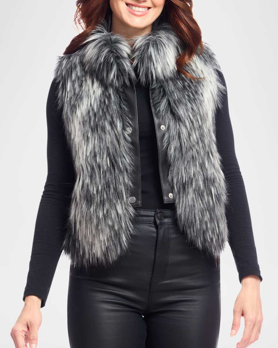 Foxy Faux Fur Cropped Vest