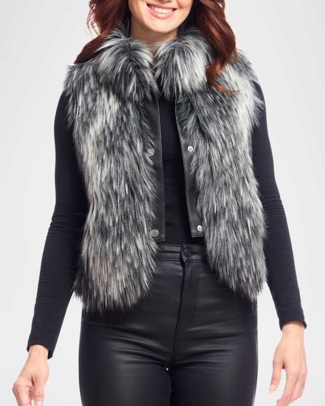 Foxy Faux Fur Cropped Vest