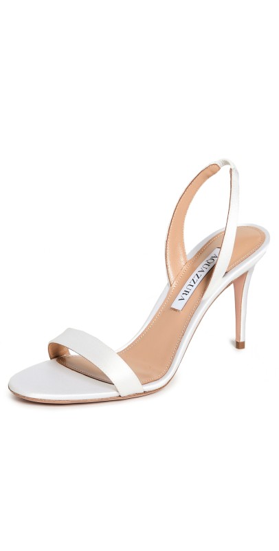 Aquazzura So Nude Sandals 85mm White