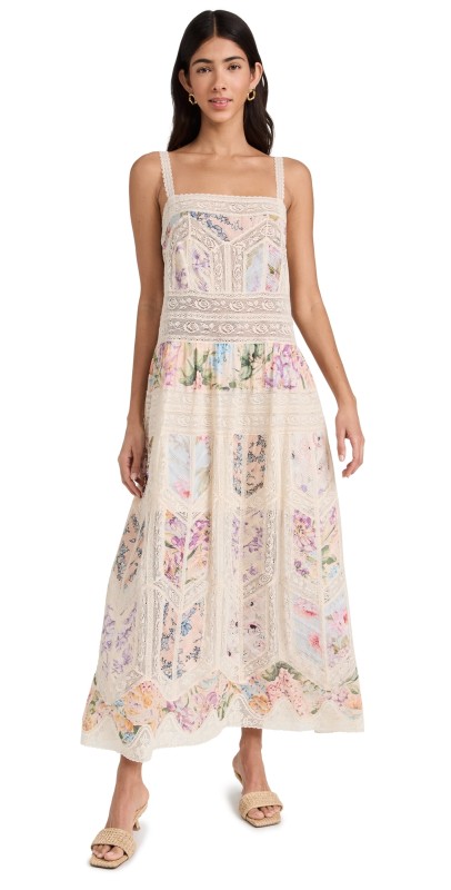 Zimmermann Halliday Lace Trim Slip Dress Spliced