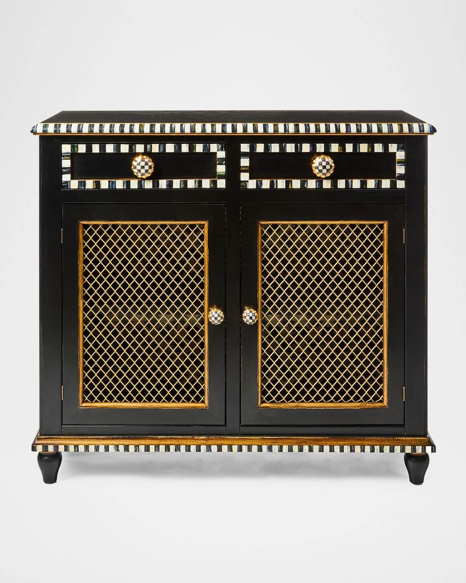 Courtly Criss-Cross Small Cabinet