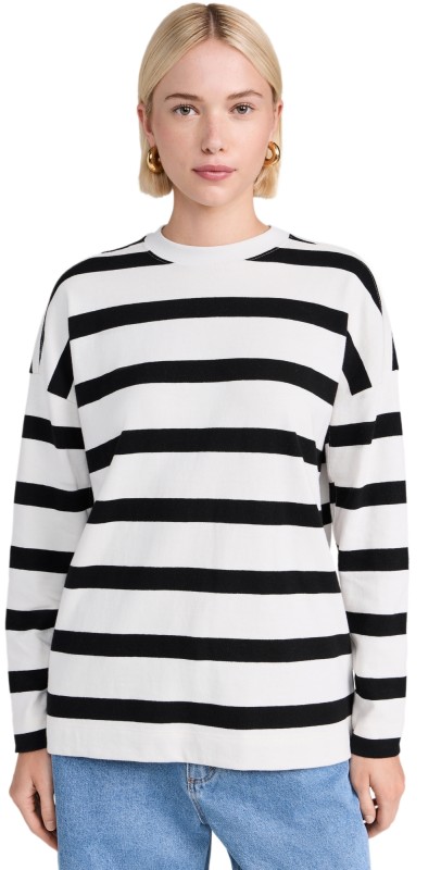 AYR Early Morn Tee Magpie Stripe