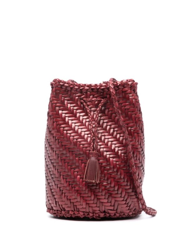 Pompom Double Jump bucket bag