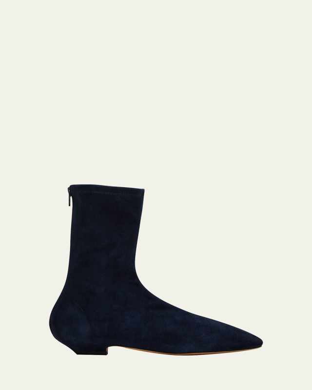Apollo Suede Zip Ankle Boots